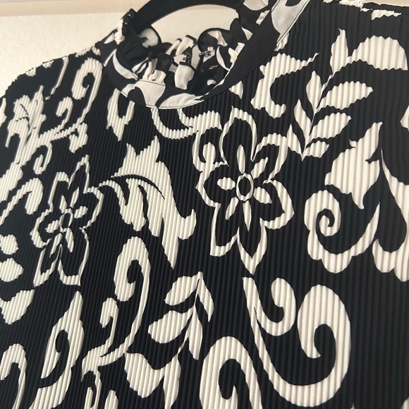 BLACK LABEL CHICOS FLORAL PRINT..PLEAT DRESS Size 14 - Picture 2 of 8